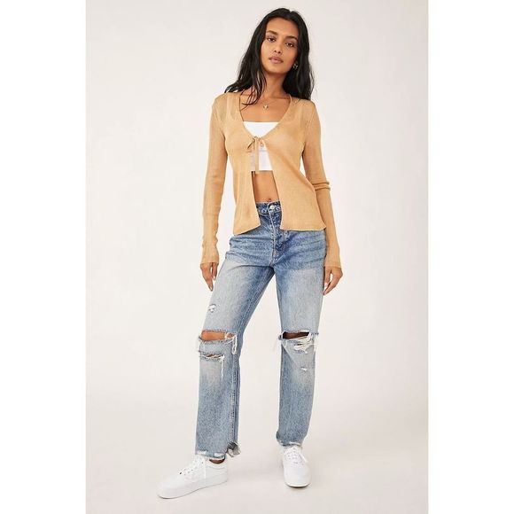 Free People Marlena Cardi Velvet Sands NWT Size Large - Picture 5 of 8